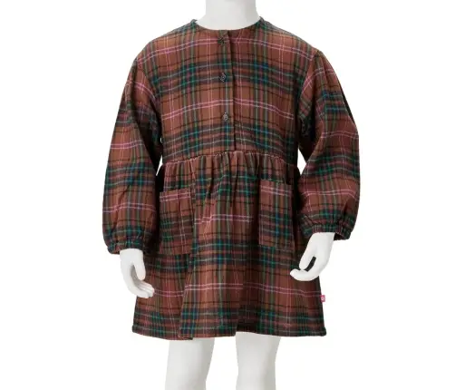 Pikkade Varrukatega Laste Kleit, Konjakipruun, 128