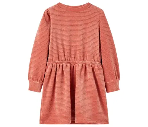 Bērnu Kleita Ar Garām Piedurknēm, Rozā, 92