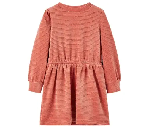 Vaikiška Suknelė Ilgomis Rankovėmis, Vidutinio Intensyvumo Rožinė