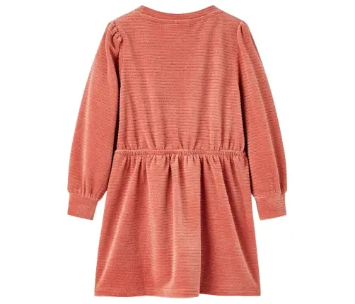 Vaikiška Suknelė Ilgomis Rankovėmis, Vidutinio Intensyvumo Rožinė