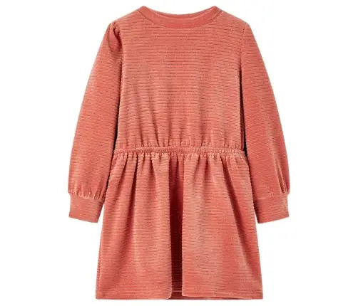 Vaikiška Suknelė Ilgomis Rankovėmis, Vidutinio Intensyvumo Rožinė