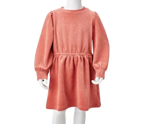 Vaikiška Suknelė Ilgomis Rankovėmis, Vidutinio Intensyvumo Rožinė