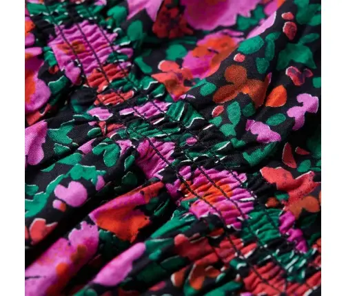 Vaikiška Suknelė Ilgomis Rankovėmis, Ryškiai Rožinė, 92 Dydžio