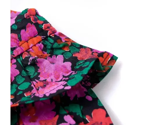 Vaikiška Suknelė Ilgomis Rankovėmis, Ryškiai Rožinė, 92 Dydžio