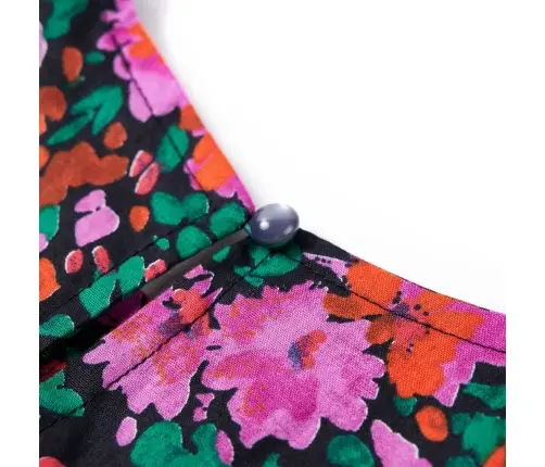 Vaikiška Suknelė Ilgomis Rankovėmis, Ryškiai Rožinė, 92 Dydžio