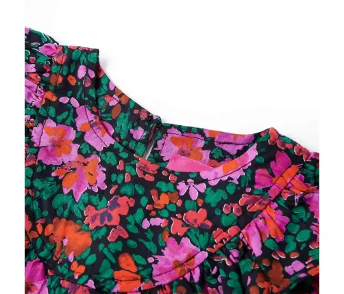 Pikkade Varrukatega Laste Kleit, Erkroosa, 104