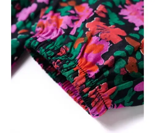 Vaikiška Suknelė Ilgomis Rankovėmis, Ryškiai Rožinė, 128 Dydžio