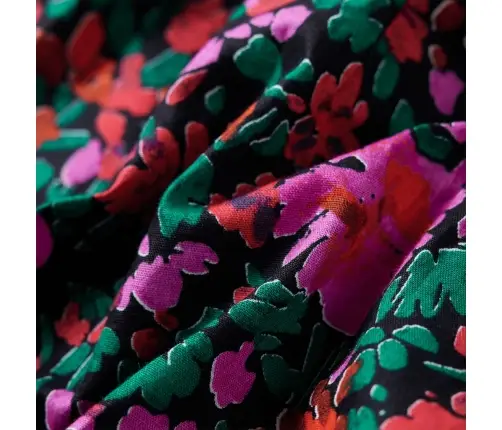 Vaikiška Suknelė Ilgomis Rankovėmis, Ryškiai Rožinė, 128 Dydžio