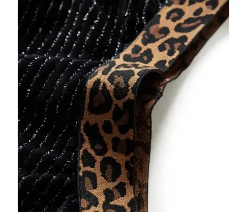 Bērnu Svārki, Leoparda Apdrukas Jostasvieta, Melni, 104