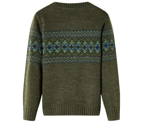 Bērnu Džemperis, Adīts, Haki, 128