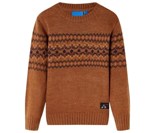 Bērnu Džemperis, Adīts, Sarkanbrūns, 128