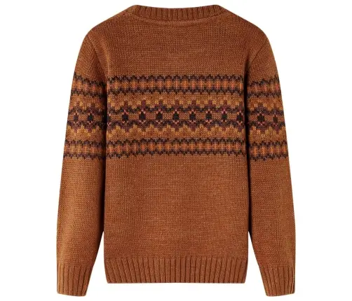 Bērnu Džemperis, Adīts, Sarkanbrūns, 128