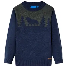 Vaikiškas Megztinis, Tamsiai Mėlynos Spalvos, Megztas, 92 Dydžio