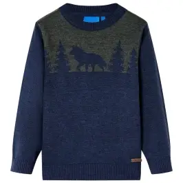 Vaikiškas Megztinis, Tamsiai Mėlynos Spalvos, Megztas, 116 Dydžio