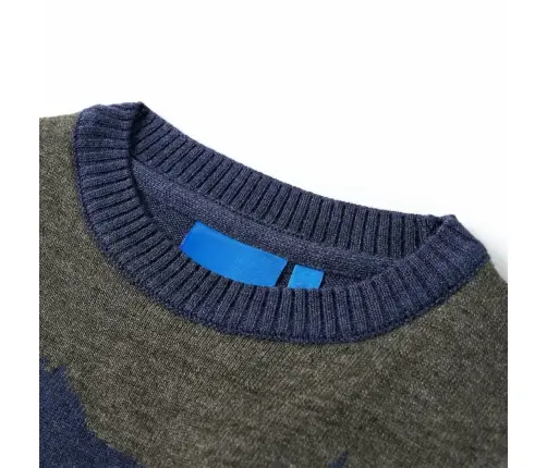 Bērnu Džemperis, Adīts, Tumši Zils, 128