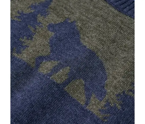 Bērnu Džemperis, Adīts, Tumši Zils, 128