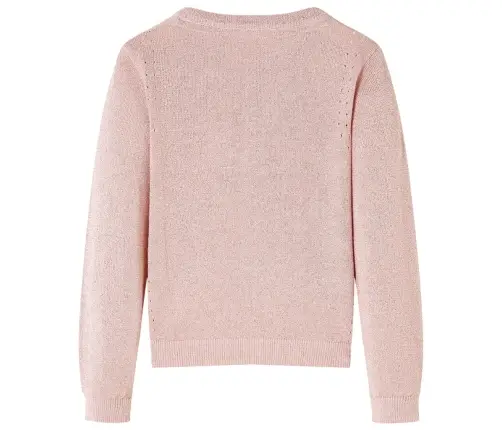 Vaikiškas Kardiganas, Šviesiai Rožinės Spalvos, Megztas, 128 Dydžio