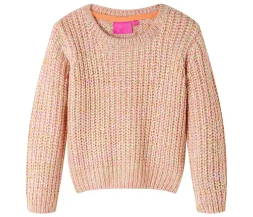 Laste Kampsun, Kootud, Heleroosa, 92