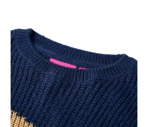 Bērnu Džemperis, Adīts, Tumši Zils, 116