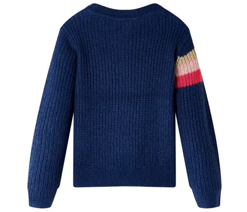 Bērnu Džemperis, Adīts, Tumši Zils, 140