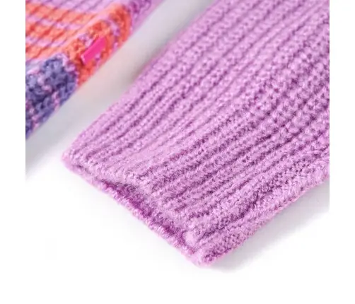 Vaikiškas Megztinis, Alyvinis/Rožinis, Megztas, Dryžuotas, 128 Dydžio