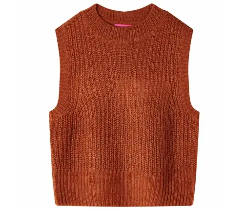 Laste Kampsunvest, Kootud, Konjakipruun, 116