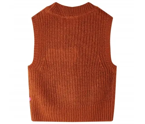 Laste Kampsunvest, Kootud, Konjakipruun, 116