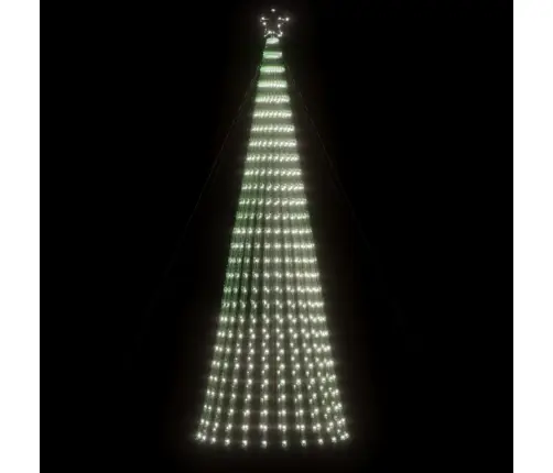 Led Ziemassvētku Eglīte 688 Led Auksti Balts 300 Cm Vidaxl