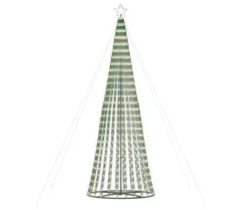 Led Ziemassvētku Eglīte 688 Led Auksti Balts 300 Cm Vidaxl