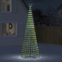 Led Ziemassvētku Eglīte 688 Led Krāsains 300 Cm Vidaxl