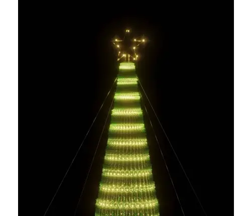 Led Kalėdų Eglutė 1544 Leds Šilta Balta 500 Cm
