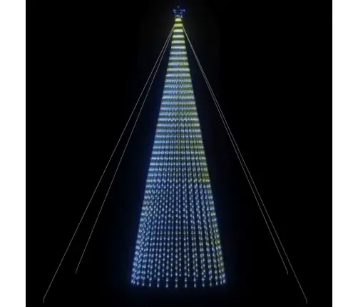 Led Ziemassvētku Eglīte 1544 Led Zila 500 Cm Vidaxl