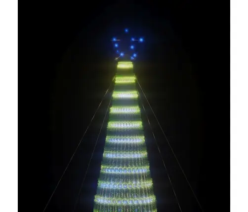 Led Ziemassvētku Eglīte 1544 Led Zila 500 Cm Vidaxl