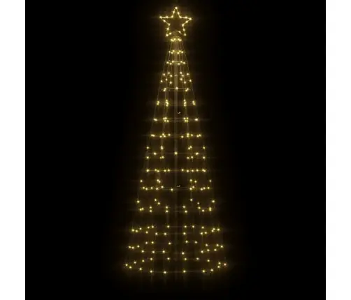 Led Ziemassvētku Eglīte Ar Tapas 220 Led Silti Balta 180 Cm Vidaxl