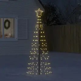 Led Kalėdų Eglutė Su Smaigaliais 220 Led Šiltai Balta 180 Cm
