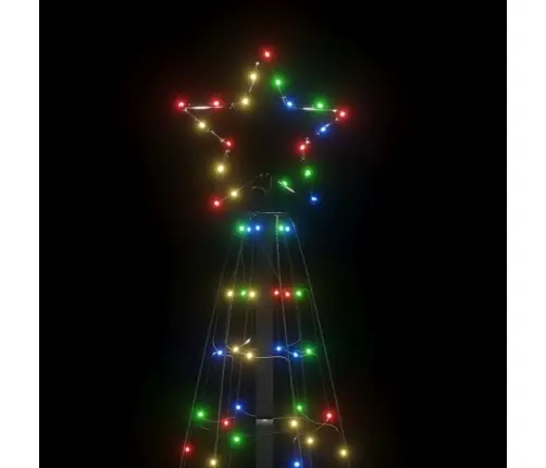 Led Kalėdų Eglutė Su Smaigaliais 220 Led Spalvingi 180 Cm