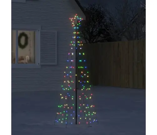 Led Kalėdų Eglutė Su Smaigaliais 220 Led Spalvingi 180 Cm