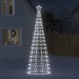 Led Ziemassvētku Eglīte Ar Tapas 570 Led Auksti Balts 300 Cm Vidaxl Led Ziemassvētku Eglīte Ar Tapas 570 Led Auksti Balts 300 Cm Vidaxl