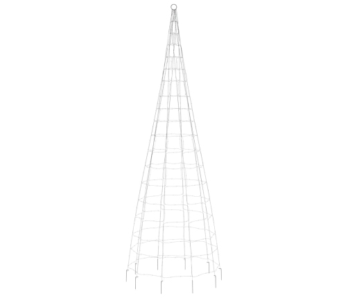 Led Ziemassvētku Eglīte Uz Karoga Masta 550 Led Krāsains 300 Cm Vidaxl