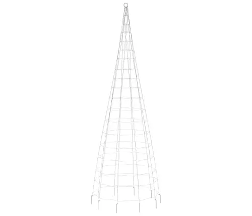Led Ziemassvētku Eglīte Uz Karoga Masta 550 Led Zila 300 Cm Vidaxl