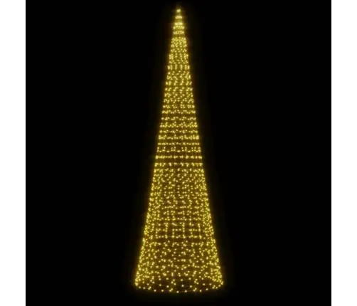 Led-Jõulupuu Lipuvardal 1534 Led-I Soe Valge 500 Cm