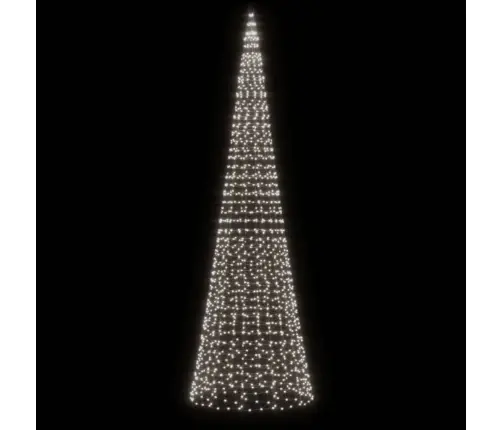 Led Jõulupuu Lipuvardal, Külm Valge, 1534 Ledi, 500 Cm