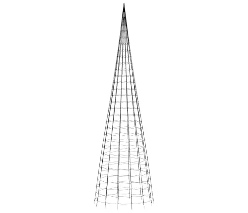 Led Ziemassvētku Eglīte Uz Karoga Masta 3000 Led Krāsains 800Cm Vidaxl