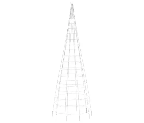 Led-Jõulupuu Lipumastil, 550 Led-I, Soe Valge, 300 Cm