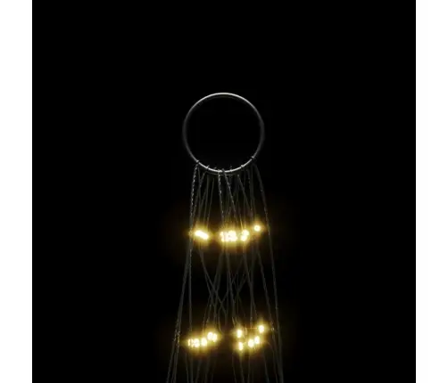 Led-Jõulupuu Lipumastil, 550 Led-I, Soe Valge, 300 Cm