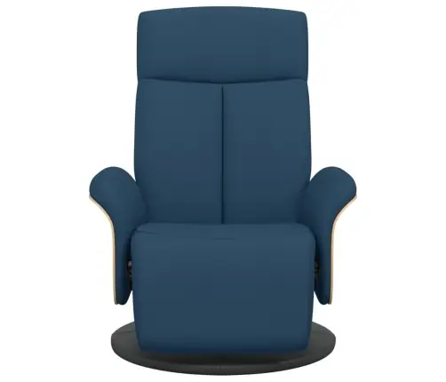 Atlošiama Kėdė Su Pakoja, Mėlynos Spalvos, Audinys