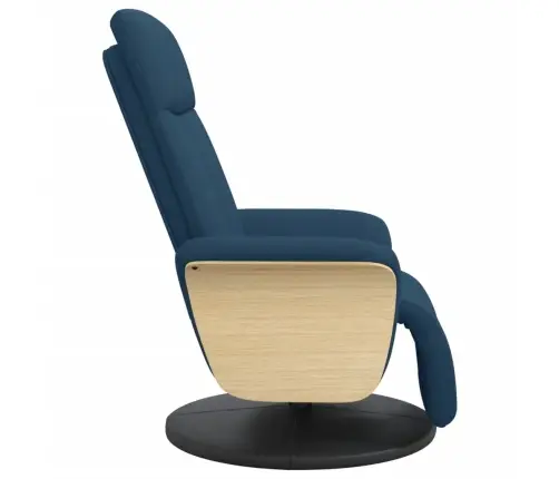 Atlošiama Kėdė Su Pakoja, Mėlynos Spalvos, Audinys