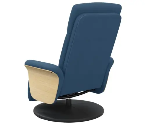 Atlošiama Kėdė Su Pakoja, Mėlynos Spalvos, Audinys