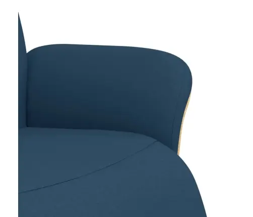 Atlošiama Kėdė Su Pakoja, Mėlynos Spalvos, Audinys