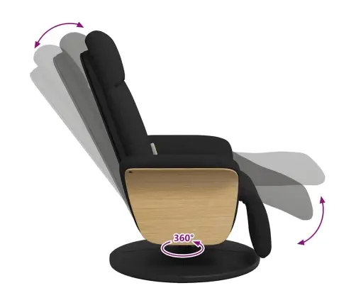 Massaažitool Jalatoega, Must, Kangas